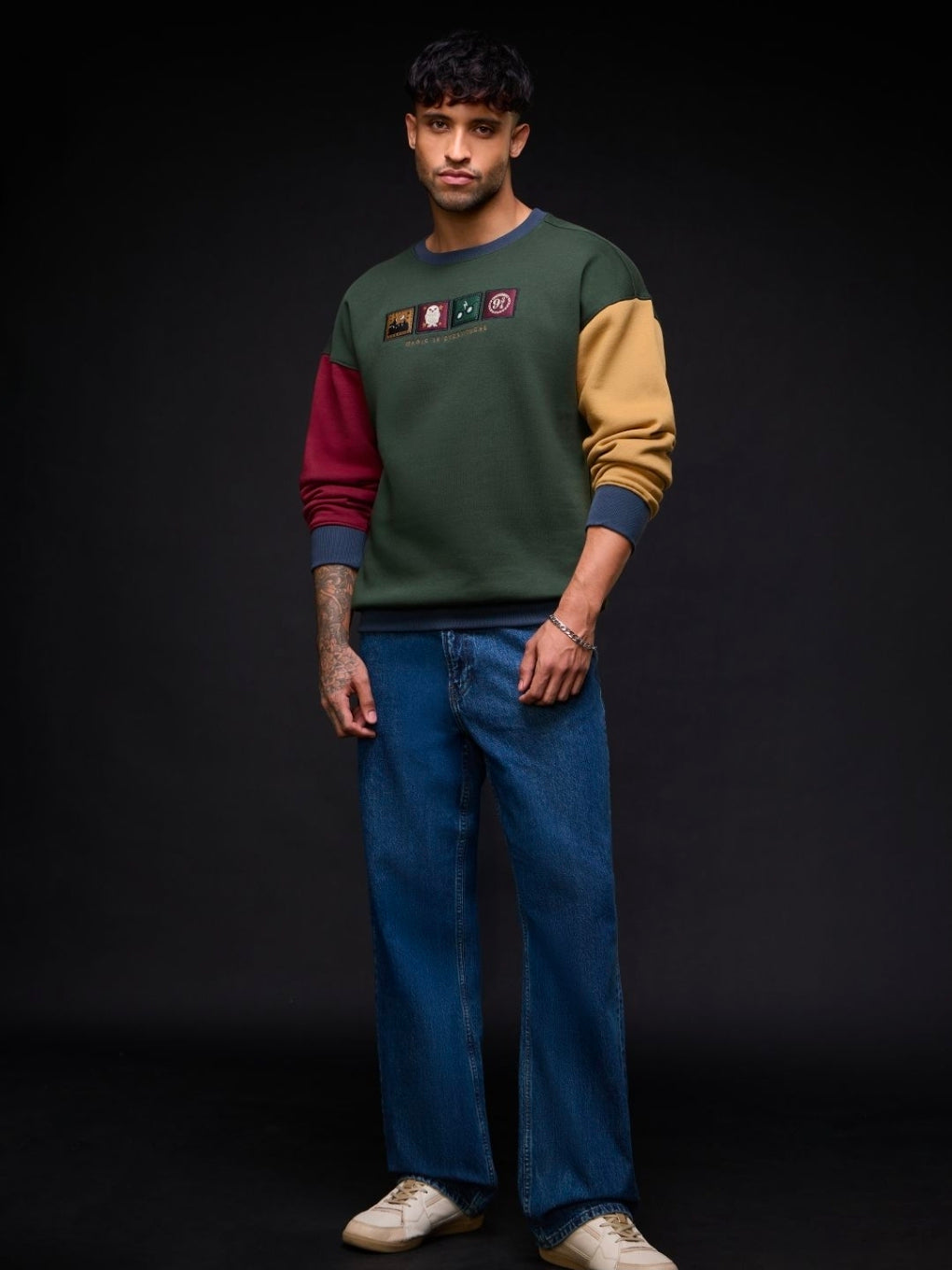 A OVERSIZED Sweatshirts | Harry Potter: Magic Is Everywhere MENS Sweatshirts | PREMIUM HEAVY FLEECE (The Souled Store)