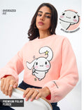 A Oversized Sweatshirts | Sanrio: Cinnamoroll Women  Sweatshirts | PREMIUM POLAR FLEECE (The Souled Store)