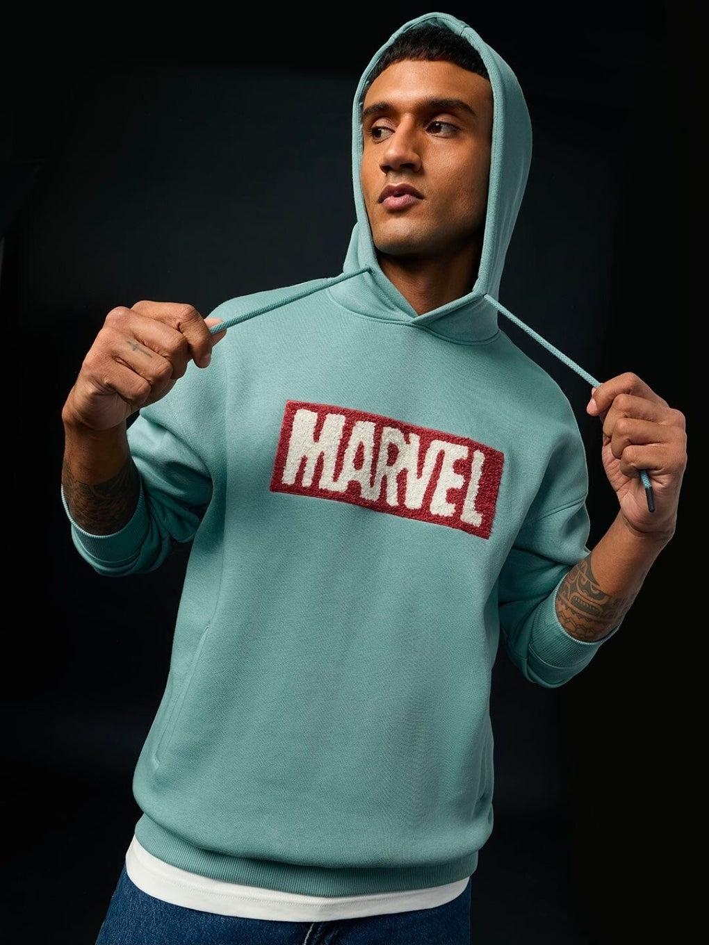 A Oversized Hoodies | Marvel: Comics MENS Hoodies | PREMIUM HEAVY FLEECE (The Souled Store)