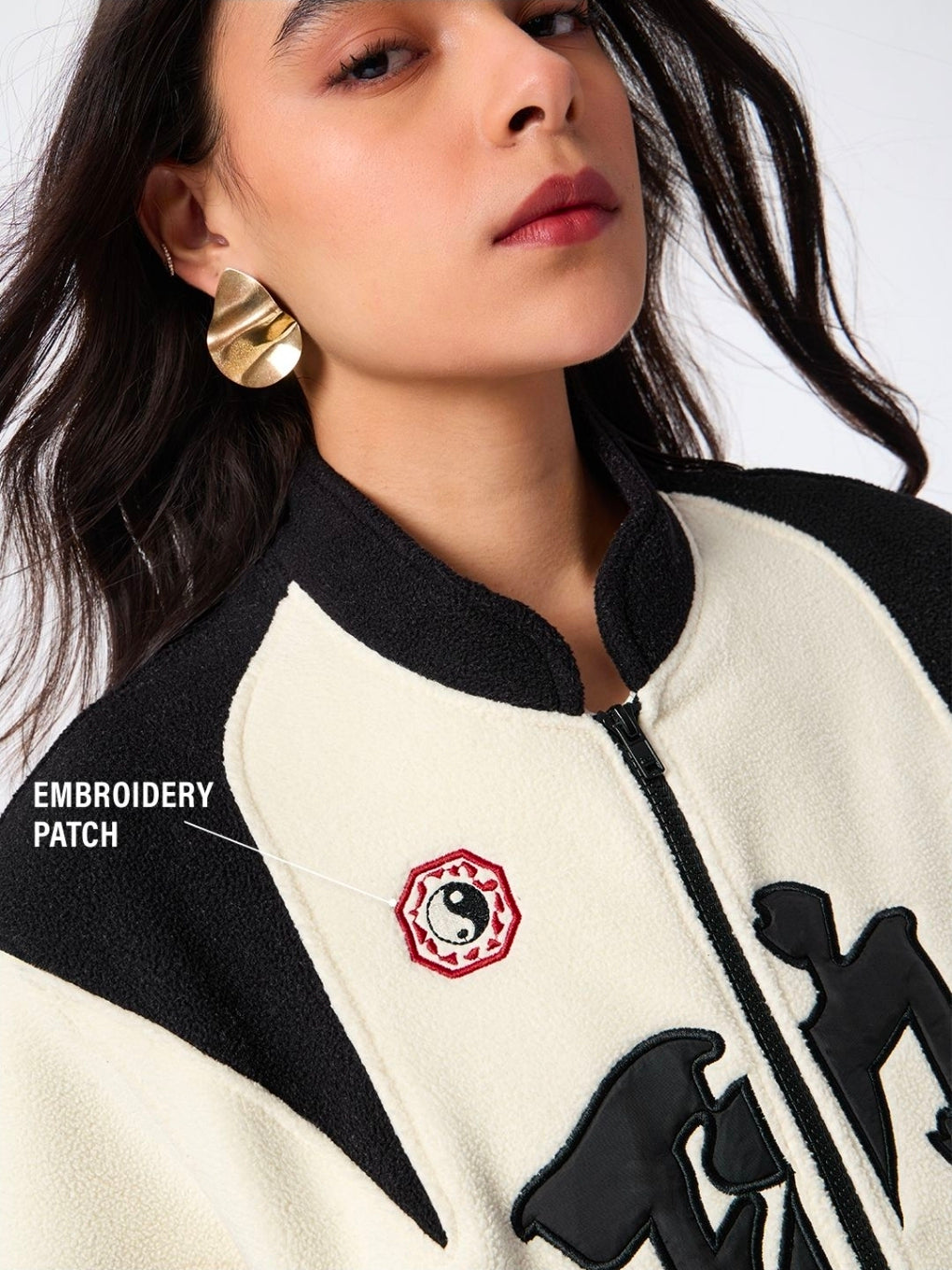 A oversize fit Jacket | Kung Fu Panda: Racer Chi Women Jackets | PREMIUM HEAVY POLAR FLEECE (The Souled Store)